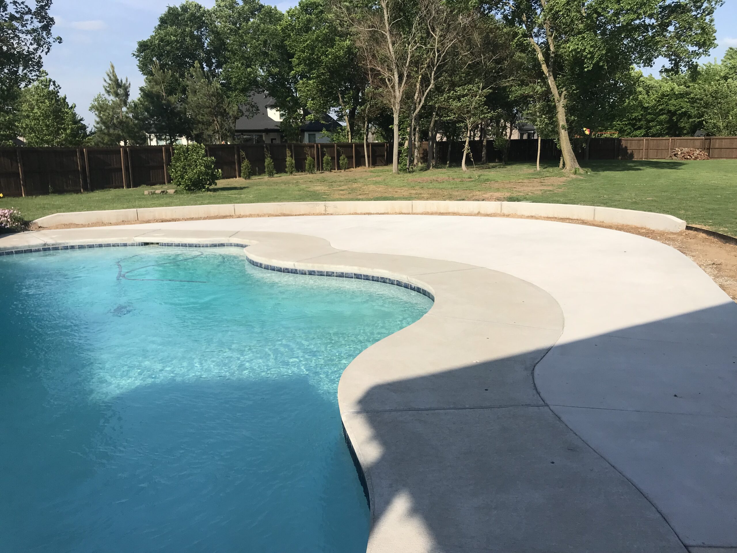 concrete pool deck